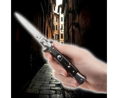 BSH ADVENTURE ITALIJOS SICILIJOS PAVASARINIO PEILIO KIŠENĖS PEILIS MAFIA DAGGER AUTOMATINIS dangtelis
