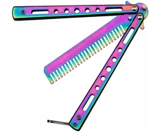 Bsh Adventure BSH Knife Butterfly Training Šukos Rainbow Fade Latch N467C