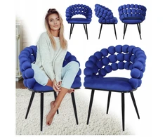 Velaco BUBBLE VELVET FOTOKAS, MINŠTA ATRIA MĖLYNA, JUODOS KOJOS