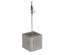 Bufeto stovas su etiketės segtuku, betoninis, 12 cm, rinkinys 4 APS