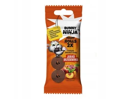 Bunny Ninja Fruit Rolls vaisių užkandis Obuolių Persikų skonio 30 g