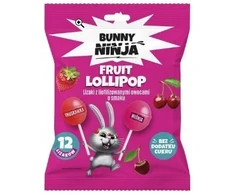 Bunny Ninja vaisių ledinukai braškių ir vyšnių skonio 12 vnt.