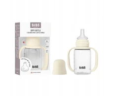 Buteliukas kūdikiui Plastikinis BIBS 150ml nuo pilvo dieglių 6m+ silikoninis Ivory