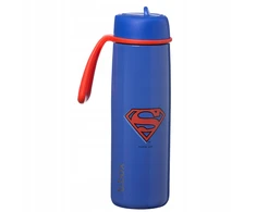 Buteliukas termiczna na wodę 690ml termos ze słomką plieno Superman b.box
