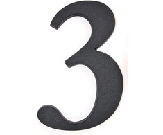 Buto numeris 3, 190 mm, plastikinis, bronzos sp.
