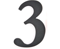 Buto numeris 3, 190 mm, plastikinis, bronzos sp.
