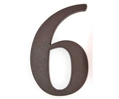 Buto numeris 6/9, 190 mm, plastikinis, bronzos sp.