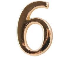 Buto numeris 6/9, 32 x 45 mm, plastikinis, aukso sp.