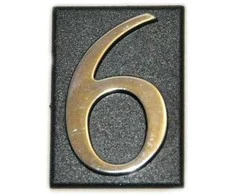Buto numeris 6/9, 32 x 45, mm, plastikinis, chromo sp.