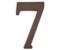 Buto numeris 7, 190 mm, plastikinis, bronzos sp.
