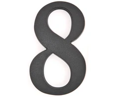 Buto numeris 7, 190 mm, plastikinis, juodos sp.