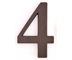Buto numeris 7, 32 x 45, mm, plastikinis, chromo sp.