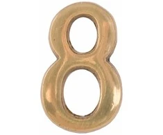 Buto numeris 8, 50 mm, žalvario sp.