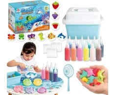Cabo Kūrybinis vandens gaminimo rinkinys GEL FIGURINES 3D plastikinis molis AQUA 12 COLOR