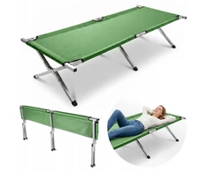 Canadian Tourist Camp Bed 120kg Fishing Survival Žalias Strong