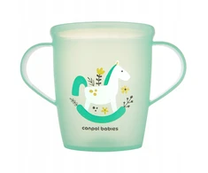 CANPOL BABIES puodelis su rankenėlėmis mažyliams, žalias spalvos, 250 ml, 2/101_gre