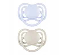 Canpolbabies CANPOL BABIES silikoniniai simetriniai čiulptukai NUDE, Mėlyna, 0-6m, 2 vnt., 23/225_blu