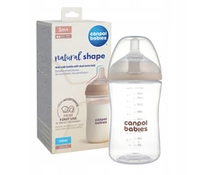Canpolbabies CANPOL BABIES maitinimo buteliukas su žinduku NATURAL SHAPE, 260 ml, 35/401