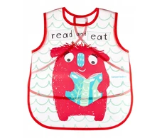 Canpolbabies CANPOL BABIES minkšta vandeniui nepralaidi prijuostė Monsters, raudona, 9/237_red
