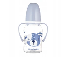 Canpolbabies Canpol babies Standartinis buteliukas su rankenėlėmis 120ml CUTE ANIMALS 3m+