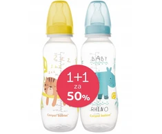 Canpolbabies CANPOL BUTELIŲ RINKINYS SIAURĖS KIRUŠĖS 330ml 12m+