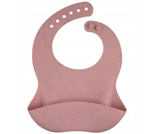 Canpolbabies CANPOL BABIES silikoninis seilinukas su kišene DOTS, 51/029_pink