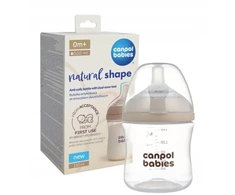 Canpolbabies CANPOL BABIES maitinimo buteliukas su žinduku NATURAL SHAPE, 150 ml, 35/400