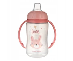 Canpolbabies CANPOL Treniruoklis su rankena 6m+ 320ml rožinis