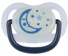 Canpolbabies CANPOL 22/502_blu naujas Anatominis silikoninis čiulptukas 18m+ NIGHT DREAMS mėlynas