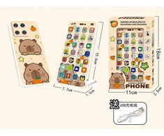 CAPYBARA INTERAKTYVUS TELEFONAS MOTORINIS MOKYMAS IŠMANIOJO TELEFONO ŠVIESOS GARSU
