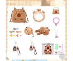 CAPYBARA RINKINYS VAIKAMS 15 VIENŲ KURINĖS PAPUOŠALŲ PRIEDAI, DIY