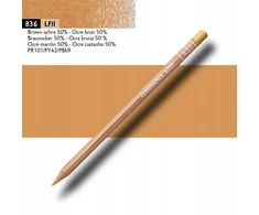 Caran D'ache Luminance 6901 pieštukas, rudasis okeris 50%
