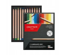 Caran d'Ache Luminance kreidelės 6901 12 spalvų