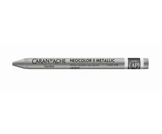 Caran D'ache Neocolor Ii akvarelinė kreidelė, 498 Metalinis sidabras
