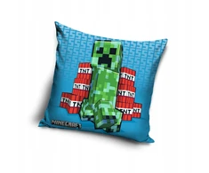 Carbotex Dekoratyvinis pliušinis pagalvės užvalkalas MINECRAFT pagalvei 40x40 cm VELVET
