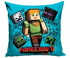 Carbotex Minecraft pagalvės užvalkalas, dekoratyvinis personažas Moby Creeper Enderman Gaming