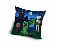 Carbotex MINECRAFT POSZEWKA NA JAŚKA PODUSZKĘ DEKORACYJNA 40x40 SLENDERMAN NA ZAMEK