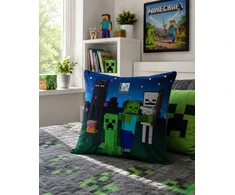 Carbotex MINECRAFT POSZEWKA NA JAŚKA PODUSZKĘ DEKORACYJNA 40x40 SLENDERMAN NA ZAMEK