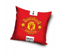 Carbotex PAGALVIŲ UŽVALGAS pliušinė dekoratyvinė pagalvė MANCHESTER UNITED 40x40 cm VELVET