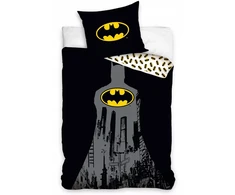 Carbotex Patalynė 140x200 BATMAN Juoda BAWEŁNIANA KOMPLET 100% BAWEŁNA