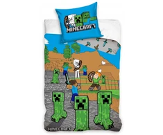 Carbotex PATALYNĖ 140x200 MINECRAFT ŽAIDĖJUI vaikui, vaikiškas CREEPER ZOMBIE