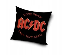 Carbotex POSZEWKA pluszowa dekoracyjna na poduszkę AC/DC AC DC 40x40 cm ROCK WELWET