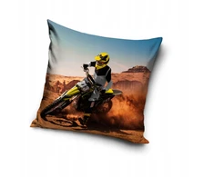 Carbotex Užvalkalas na poduszkę 40x40cm MOTOCROSS MOTOR
