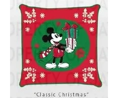 Carbotex Užvalkalas na poduszkę velvet welurowa jaśka Myszka Mickey 40x40 świąteczna