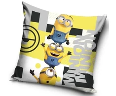 Carbotex Užvalkalas na poduszkę velvet welurowa jaśka jasiek Minionki minions 40x40