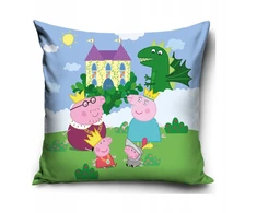 Carbotex Vaikiškas dekoratyvinės pagalvėlės užvalkalas Peppa Pig Storyteller, 40x40 cm