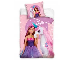 Carbotex Vaikiškas patalynės komplektas Barbie 140x200, 2 dalių