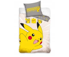 Carbotex Vaikiškas patalynės komplektas Pokemon Pikachu, 140x200, 2 dalių