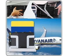 Care Life Rankinio bagažo kuprinė lėktuvui 45x20x25 Wizzair Rayanair Cabin Strong