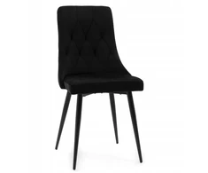 Home Design CAREN Juodas VELVET MINŠTA KĖDĖ